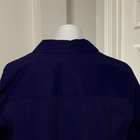 NWT Lane Bryant Navy Button Up Shirt Size 24 - Picture 4 of 6